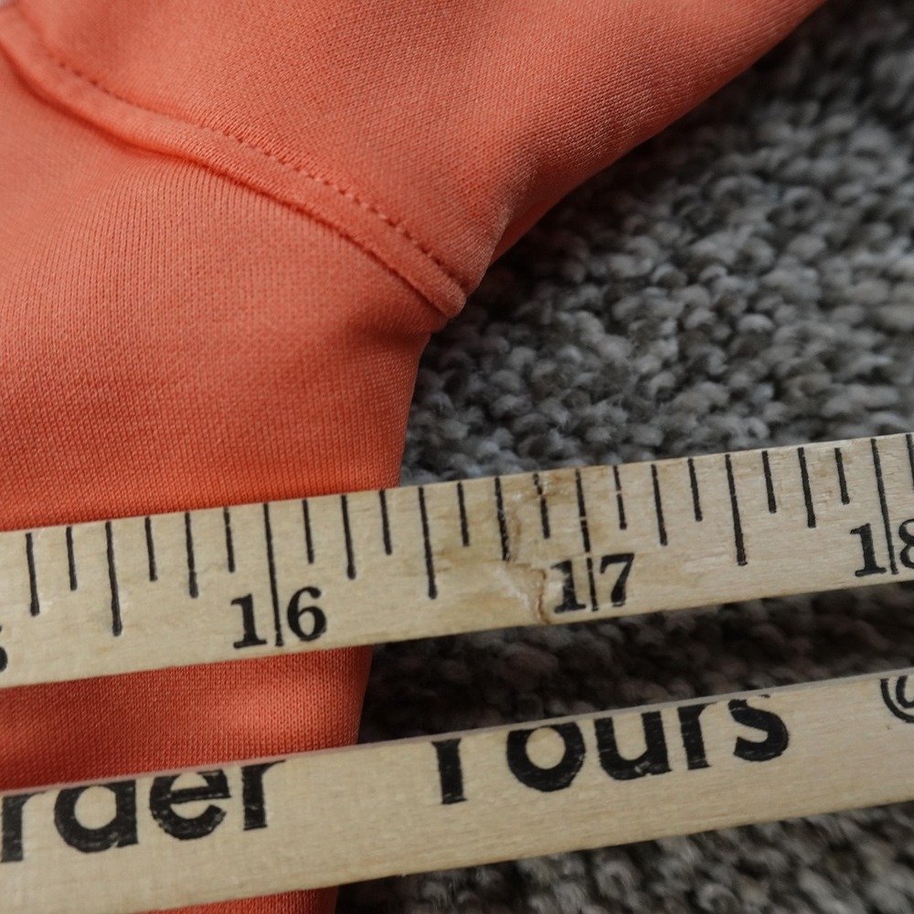 Columbia‎ Pullover Womens XS Orange Fleece 1/4 Zip Mock Neck Lightweight Hiking - Picture 7 of 10